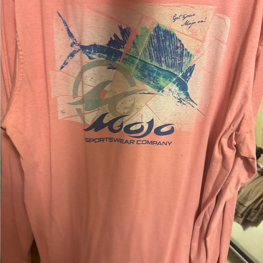 Men's Pink Long Sleeve Shirt - Picture 3 of 3